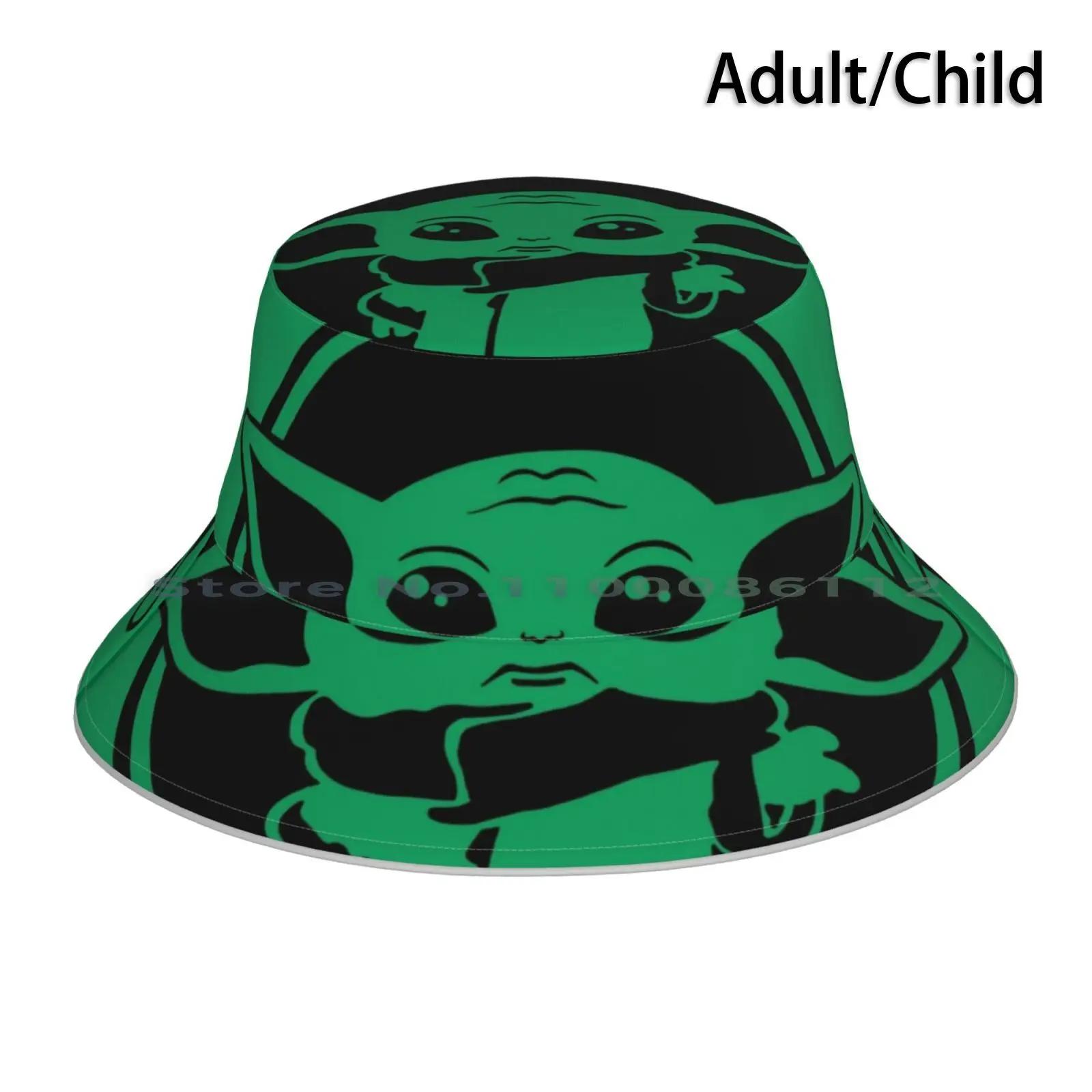 The Child Bucket Hat Sun Cap Creed The Asset Mando Sticker Mando March The Child Sticker Din Djarin Foldable Outdoor Fisherman