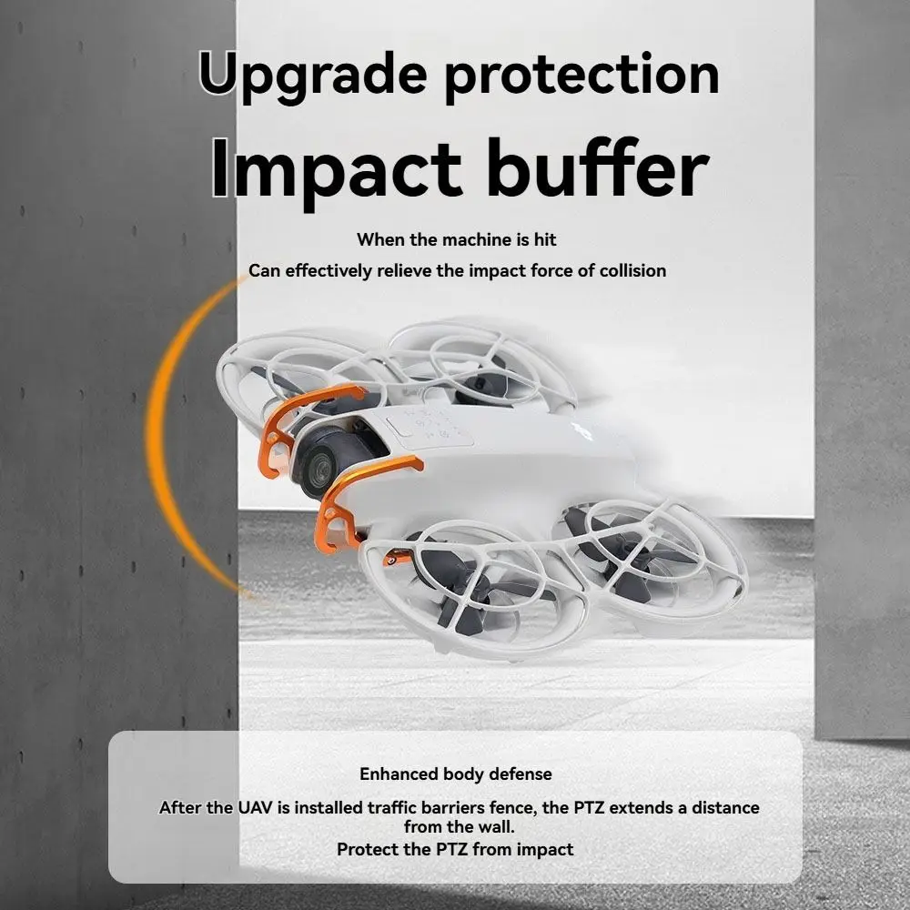 مصد من سبائك الألومنيوم خفيف الوزن وقضيب حماية صلب مضاد للتصادم لملحقات الطائرة بدون طيار DJI Neo #5