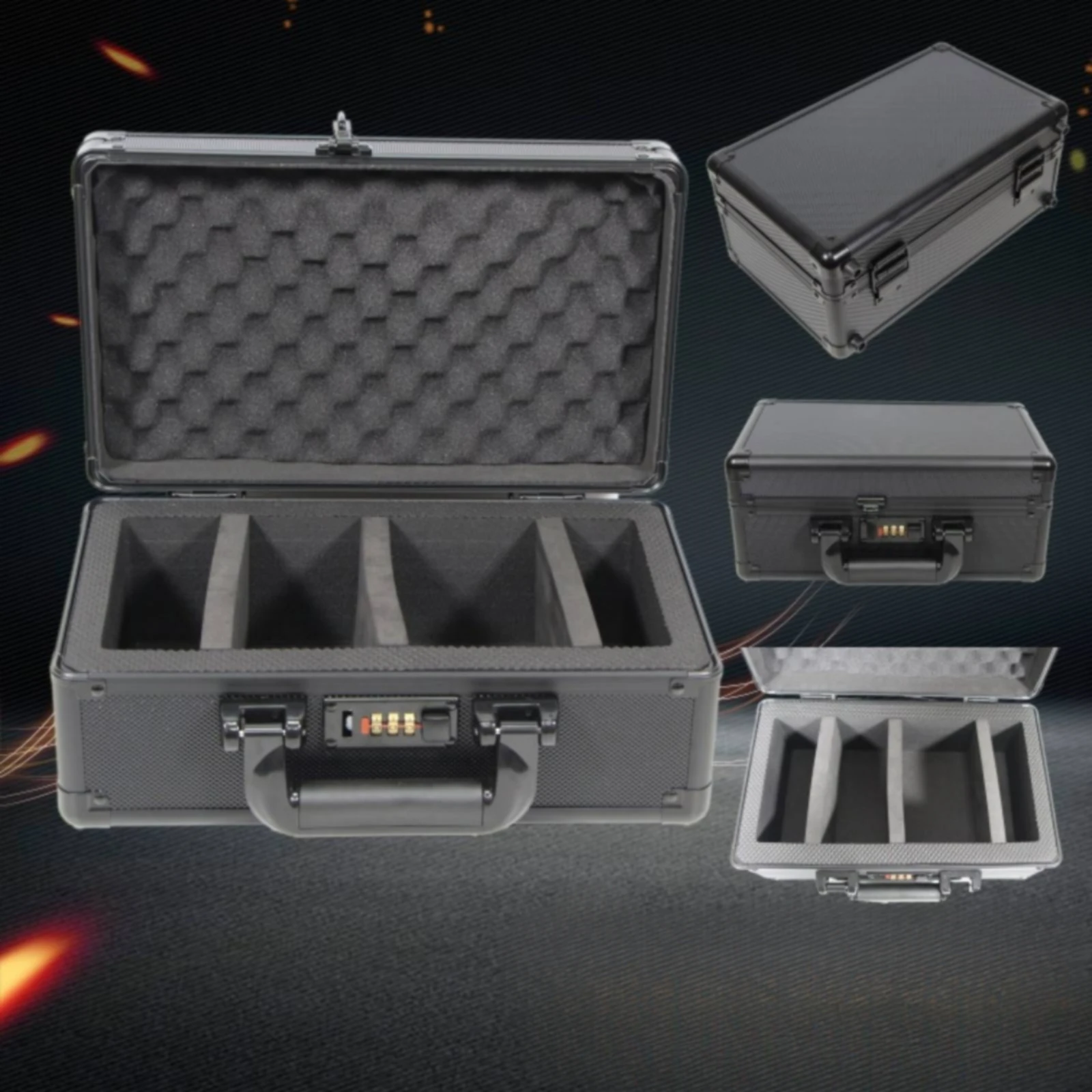 Card Storage Case Lockable Trading Card Storage Case Secure Heavy-Duty for Collectors, Travel