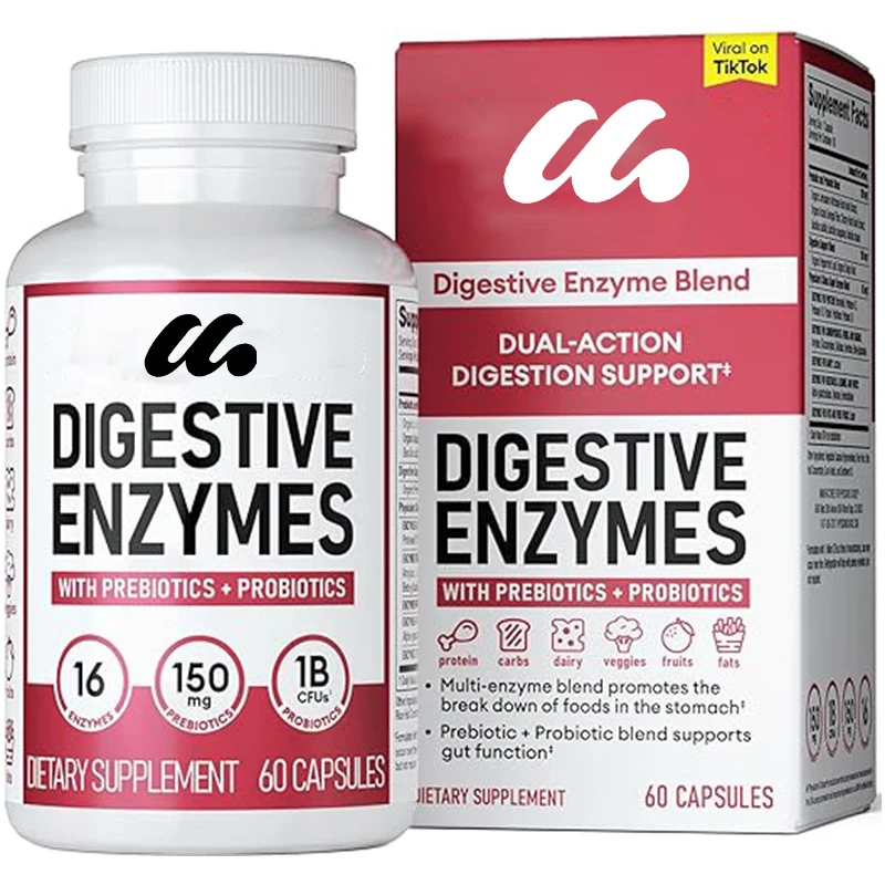 

Digestive enzymes - a variety of enzymes, organic prebiotics, and probiotics that promote digestive and intestinal health