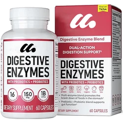 Digestive enzymes - a variety of enzymes, organic prebiotics, and probiotics that promote digestive and intestinal health