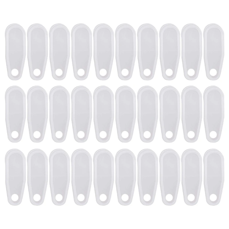 30/60Pcs Curtain Track Roller Hook Gliders Traverses Rod Sliders Window Hardware