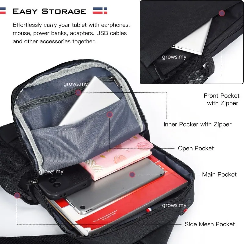 Shoulder Bag for iPad Pro M4 13 12.9 Air6 11 MacBook Air/Pro 13-13.6 inch Notebook MacBook Pro 14 Inch MacBook Air M1 M2 Sleeve - Image 5