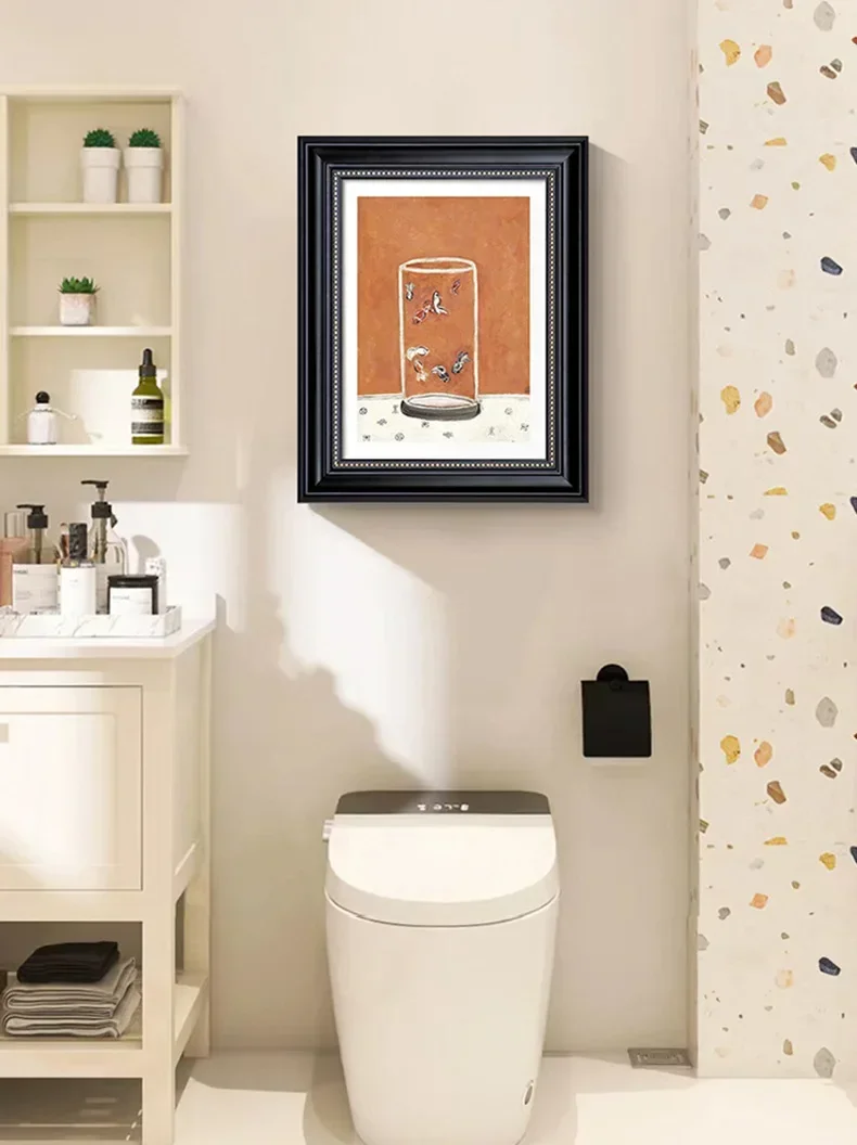 Moisture-proof decorative painting Bathroom wall painting Paste aluminum plate