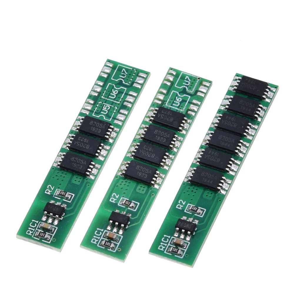 TZT  1S 7.5A 10A 15A 3.7V Li-ion 3 4 6MOS BMS PCM Battery Protection Board PCM for 18650 Lithium Lion Battery