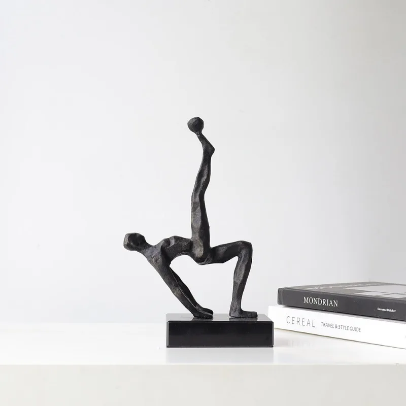 

Retro sculpture metal wrought iron ornament model room living room study soft decoration abstract animal creative figure