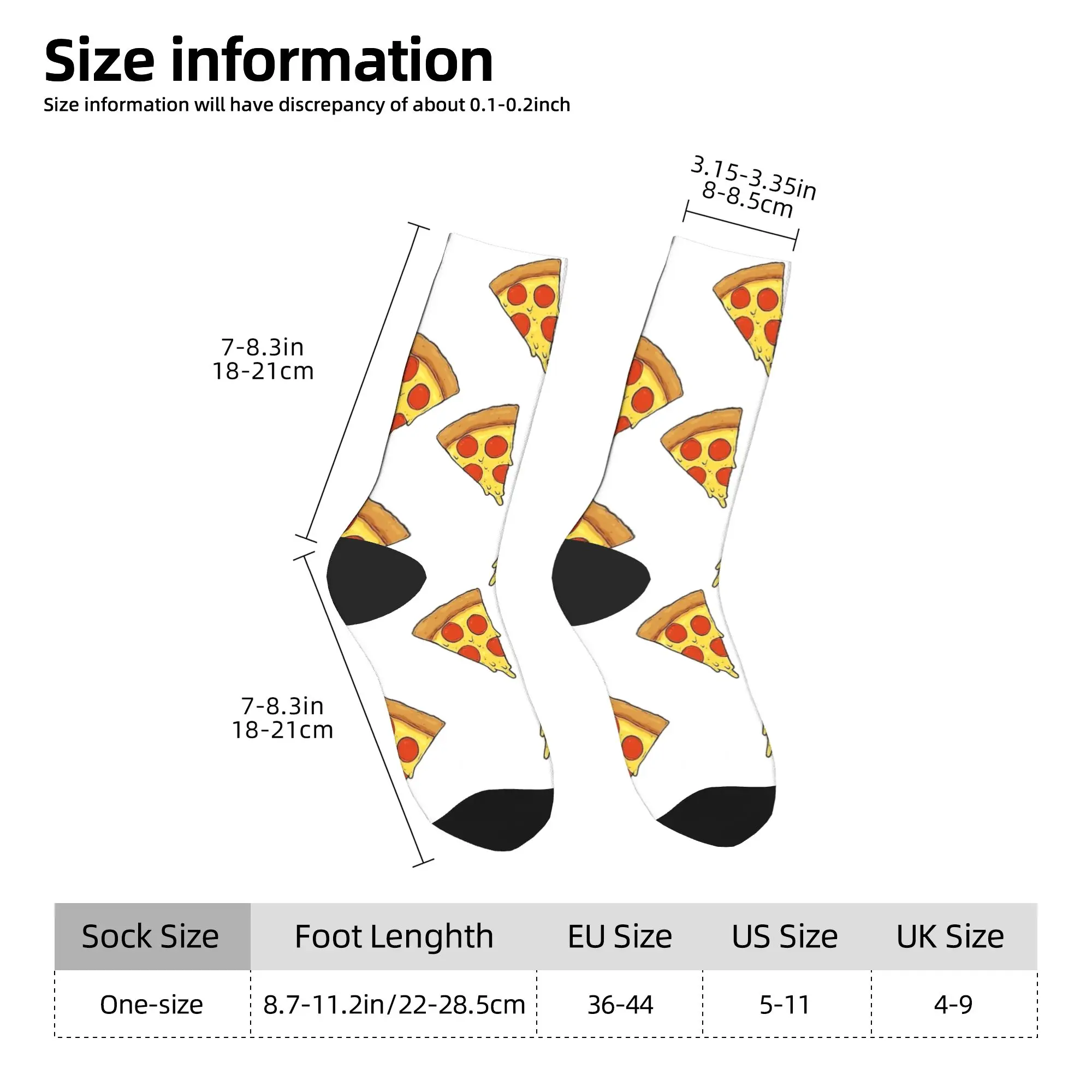 البيتزا الوقت الغذاء طباعة الفن جوارب مخصصة جوارب بأشكال مضحكة الخريف عدم الانزلاق الجوارب الرجال تشغيل الرياضة الجوارب الناعمة الدافئة #5