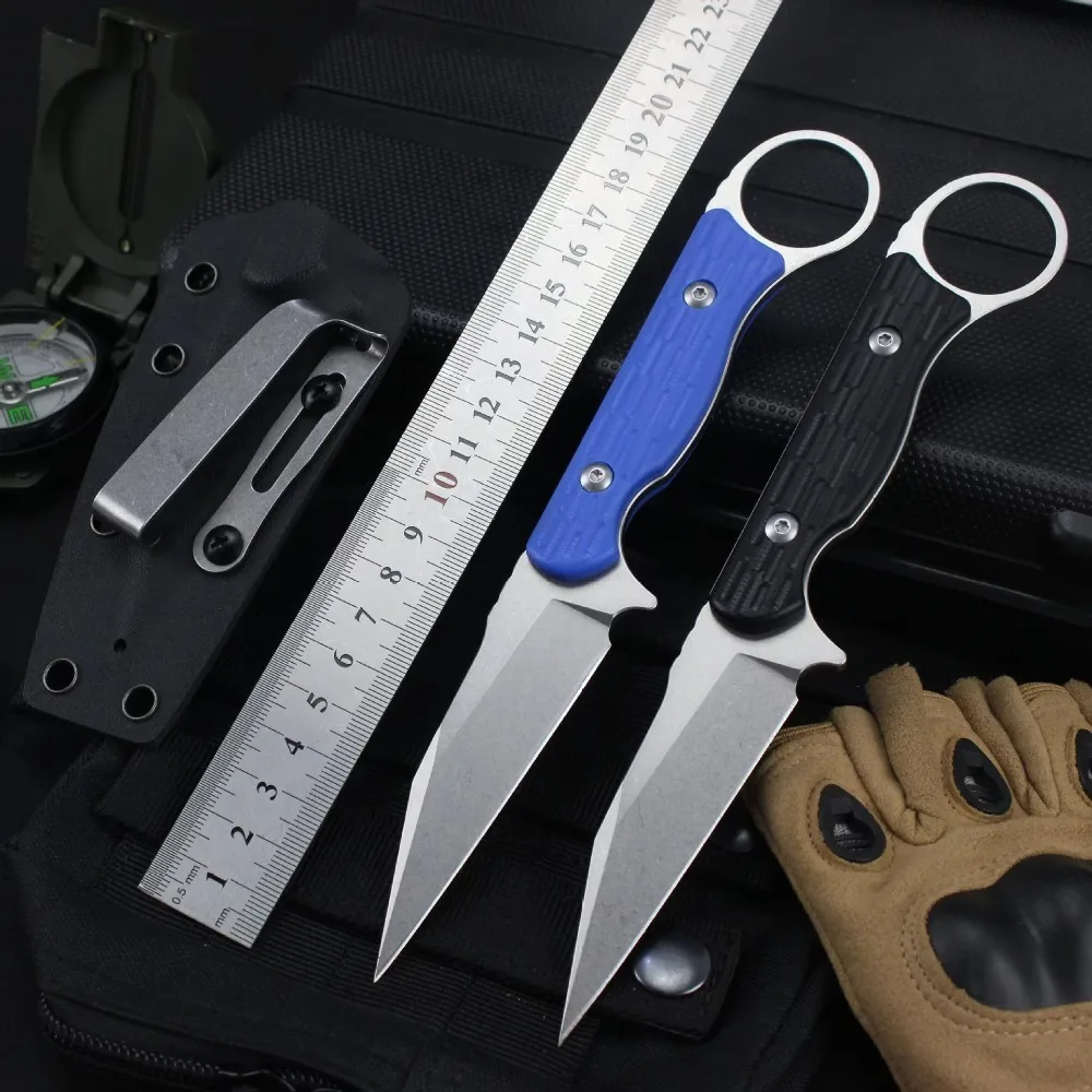 

Нож для кемпинга с функцией пилинг-ножа, лезвие 440C, рукоять G10, уличный нож с фиксированным клинком и чехлом, многофункциональный рыболовный инструмент