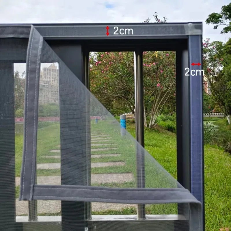 Brand New Gray Durable Unobstructed Customizable Size Mosquito and Dust Proof Invisible Design Customizable Size Screen Window 3