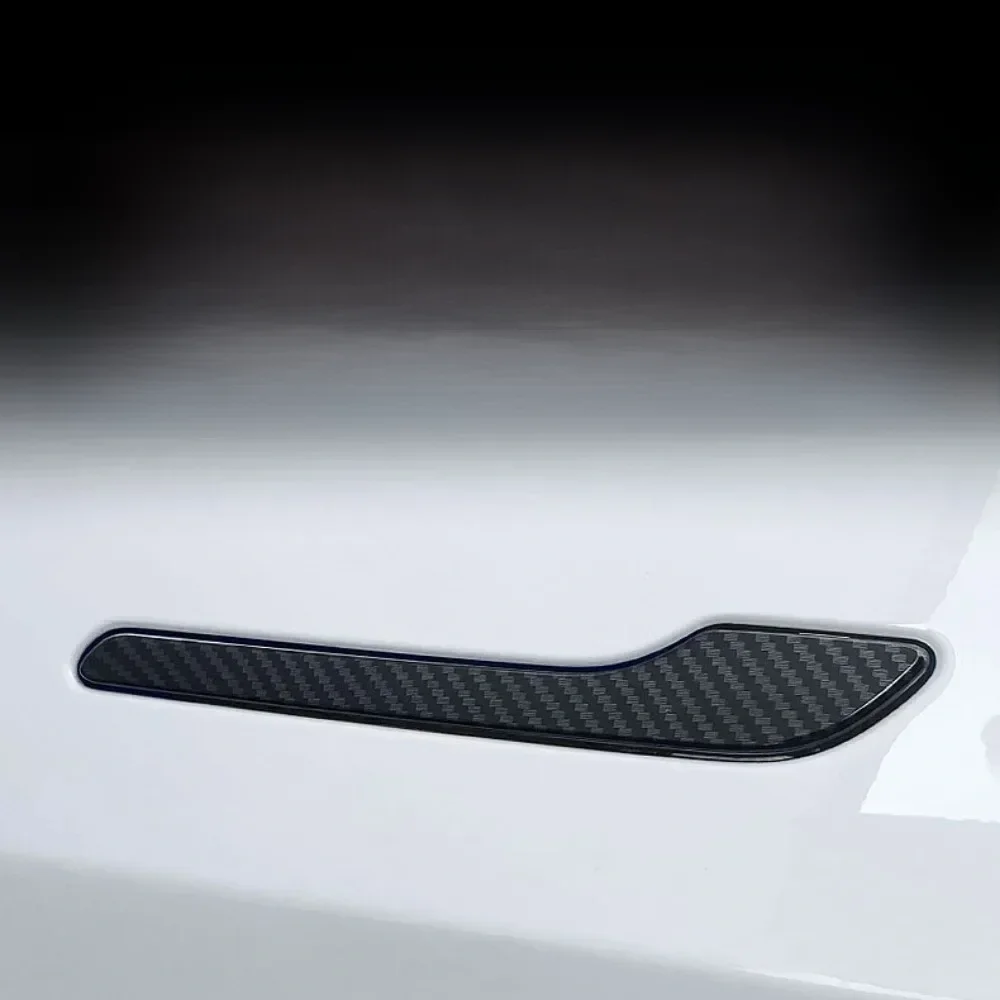 Suitable for Tesla new Model3/ModelY door handle sticking scratch-resistant carbon fiber Y modified decorative accessories