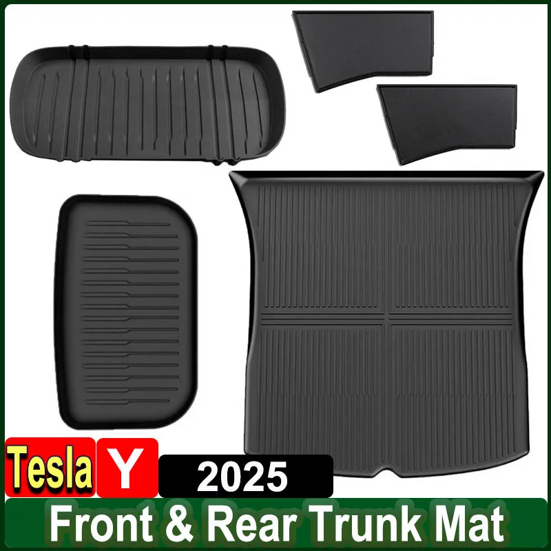 

for Tesla Model Y Juniper 2025 Front Trunk Mat TPE Protector Cushion Partition Board Rear Trunk Protection Cover Accessories