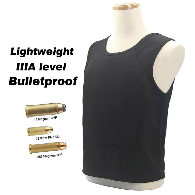 anti bullet vest vestuario iiia nivel ultra confortavel leve escondido hidden inside wear mole a prova de balas camiseta 01