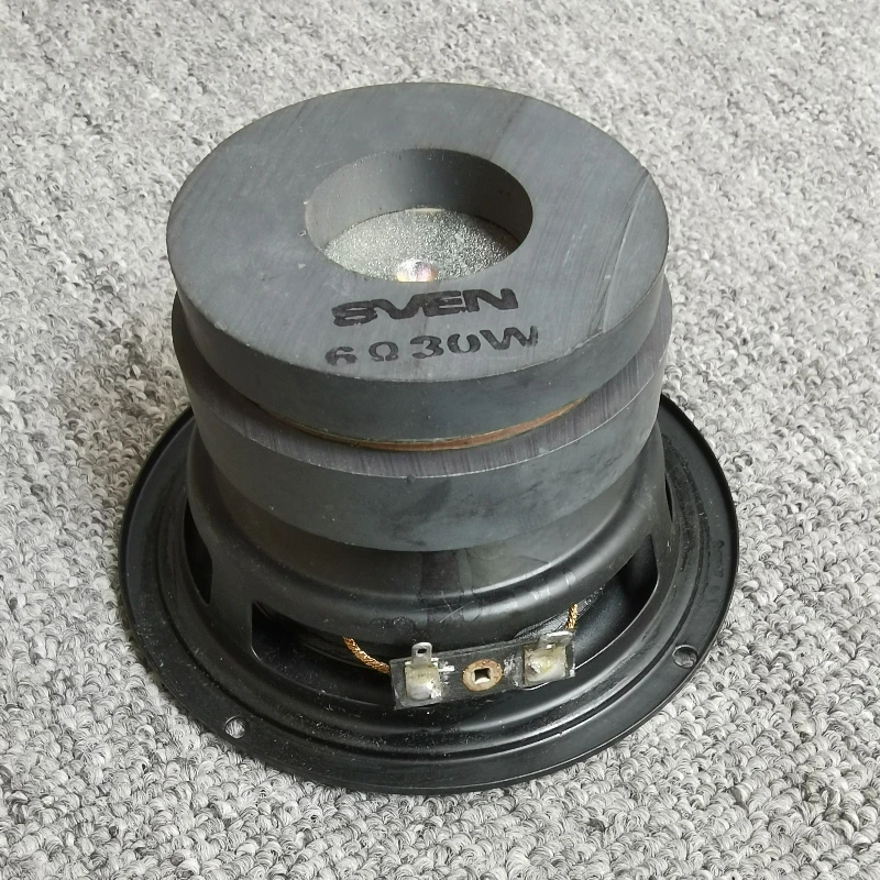 SOTAMIA 1Pcs 4 Inch Subwoofer Audio Loudspeaker 6 Ohm 30W Dual Magnetic Paper Cone Rubber Edge Speaker DIY Bluetooth Speaker