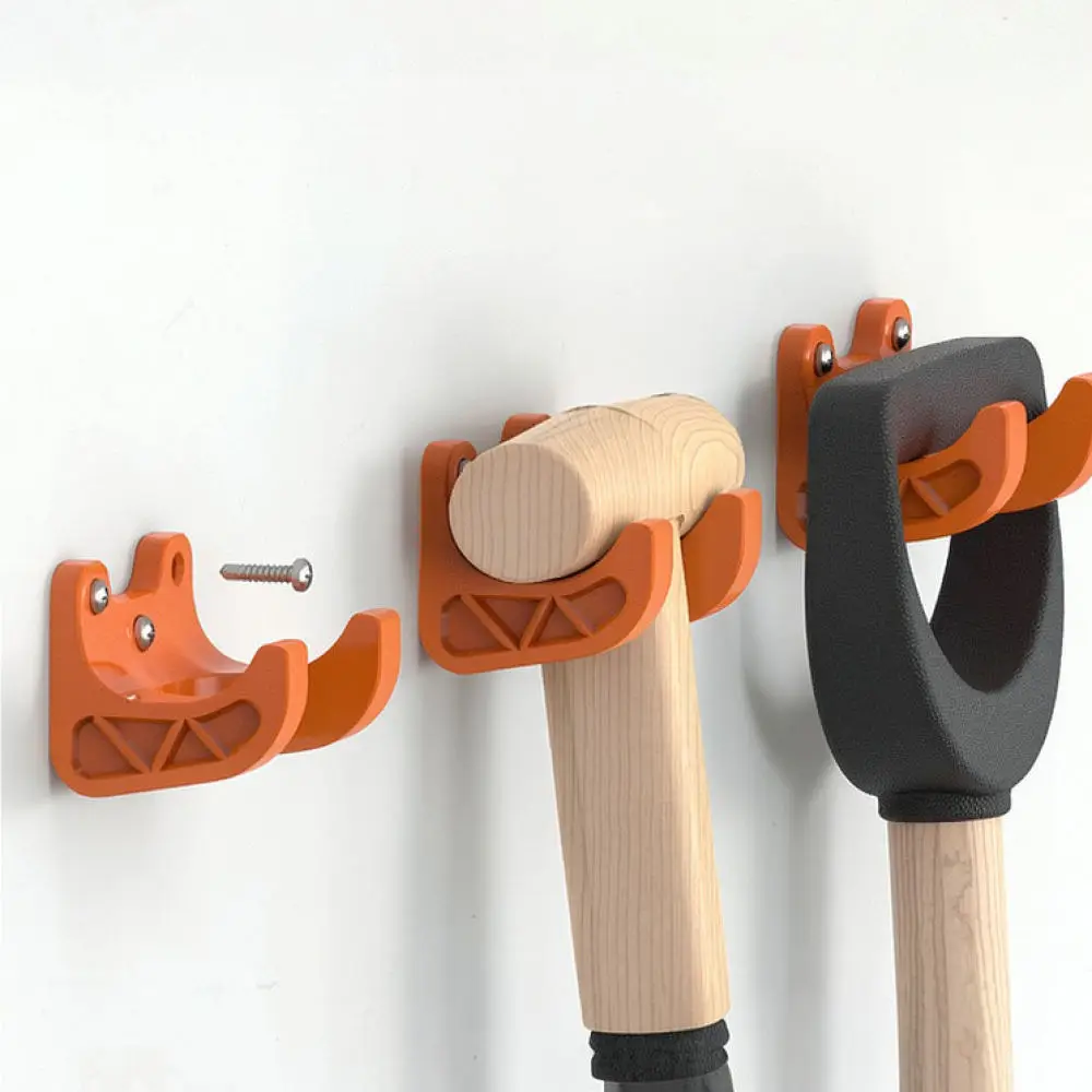 Efficient Garage Storage Organizer Wall Mount Garden Tool Hanger For Long Handle Rakes Shovels Shed Organization