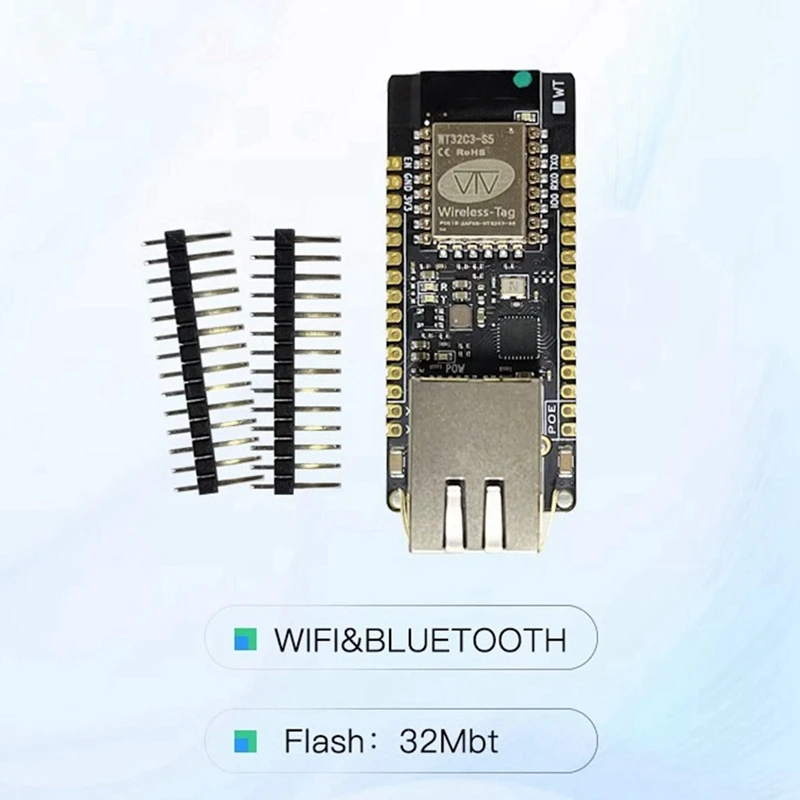 Carte de développement ESP32-C3 embarquée ETH01-EVO avec Ethernet WIFI Bluetooth 3-en-1 Iot Gateway questiTech Onboard Tech