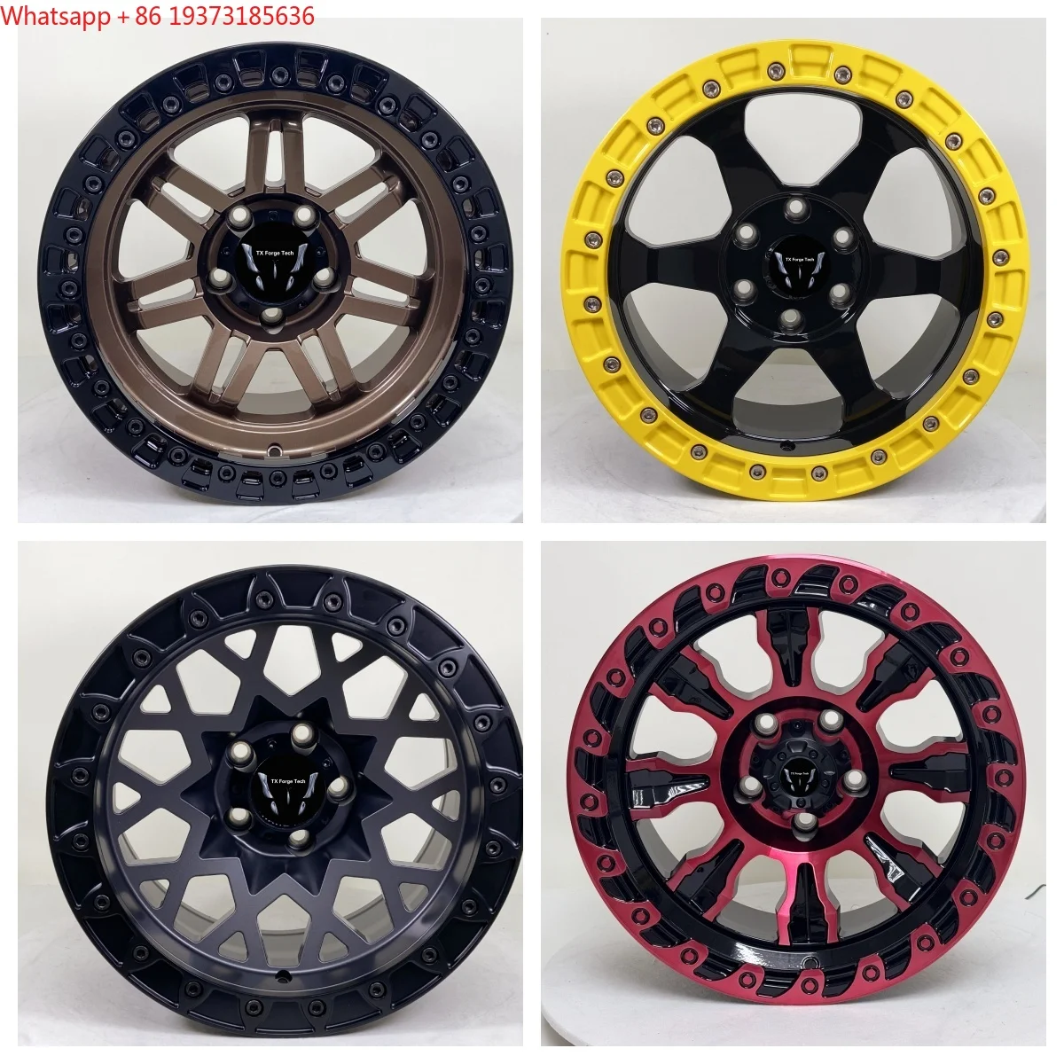 Factory Direct Sale OEM ODM Custom New 20mm 25mm 750 Maxmum Load Forged Aluminium Alloy off Road Beadlock Wheels Mesh Design