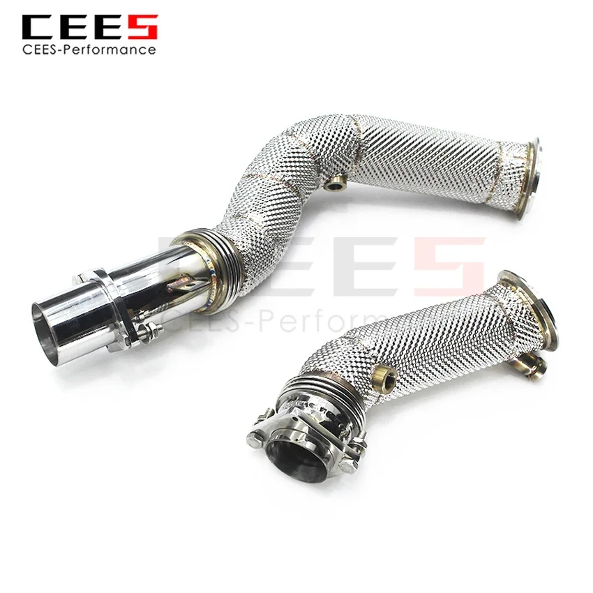

CEES Exhaust System For BMW M3 M4 F80 F82 3.0T Headers Without Catalyst No cat Downpipe Manifold Stainless Steel Car Accessories