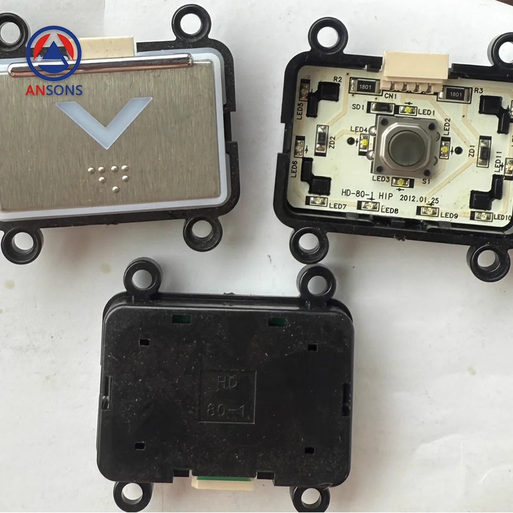 HD-80-1 زر مصعد هيونداي لقطع غيار المصاعد LOP HOP Ansons