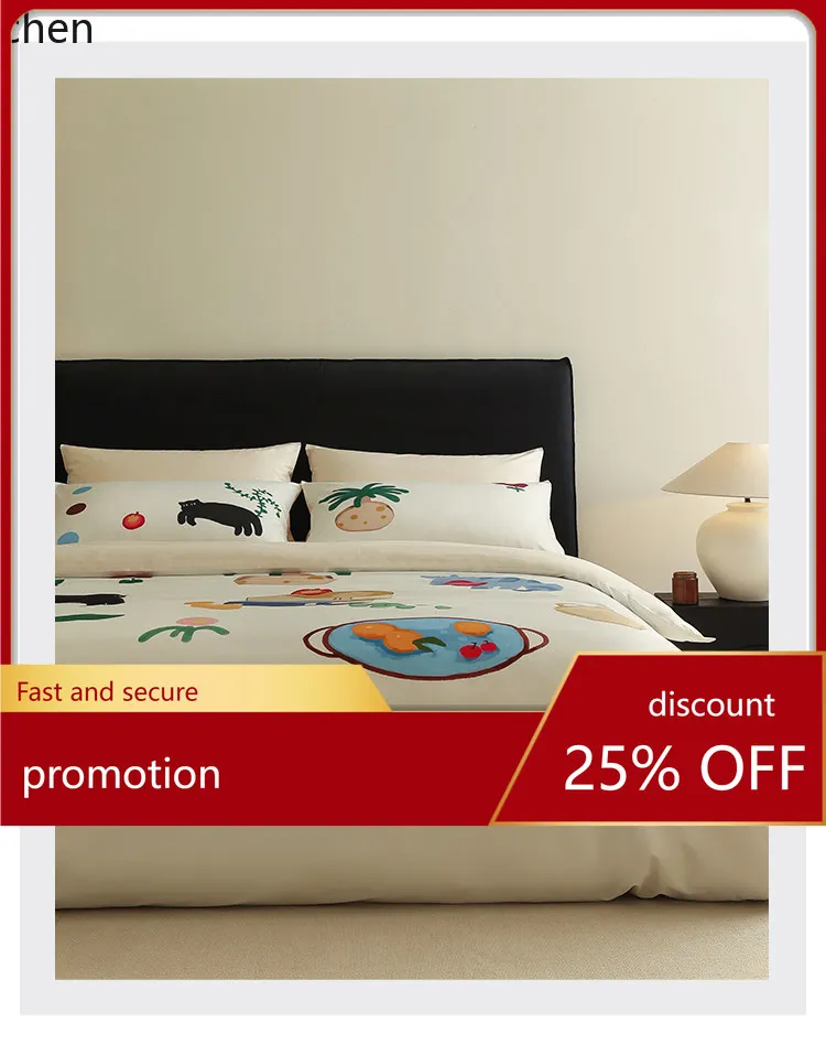 

Zml long-staple cotton four-piece bed set pure cottonbed sheets