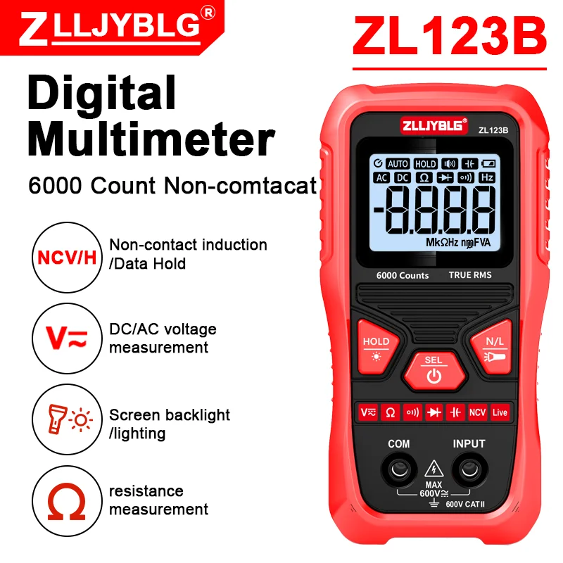 Smart Multimeter Digital 4000 Count Touch Screen AC/DC Current Voltage NCV Diode Charging Multimetro Professional Tool