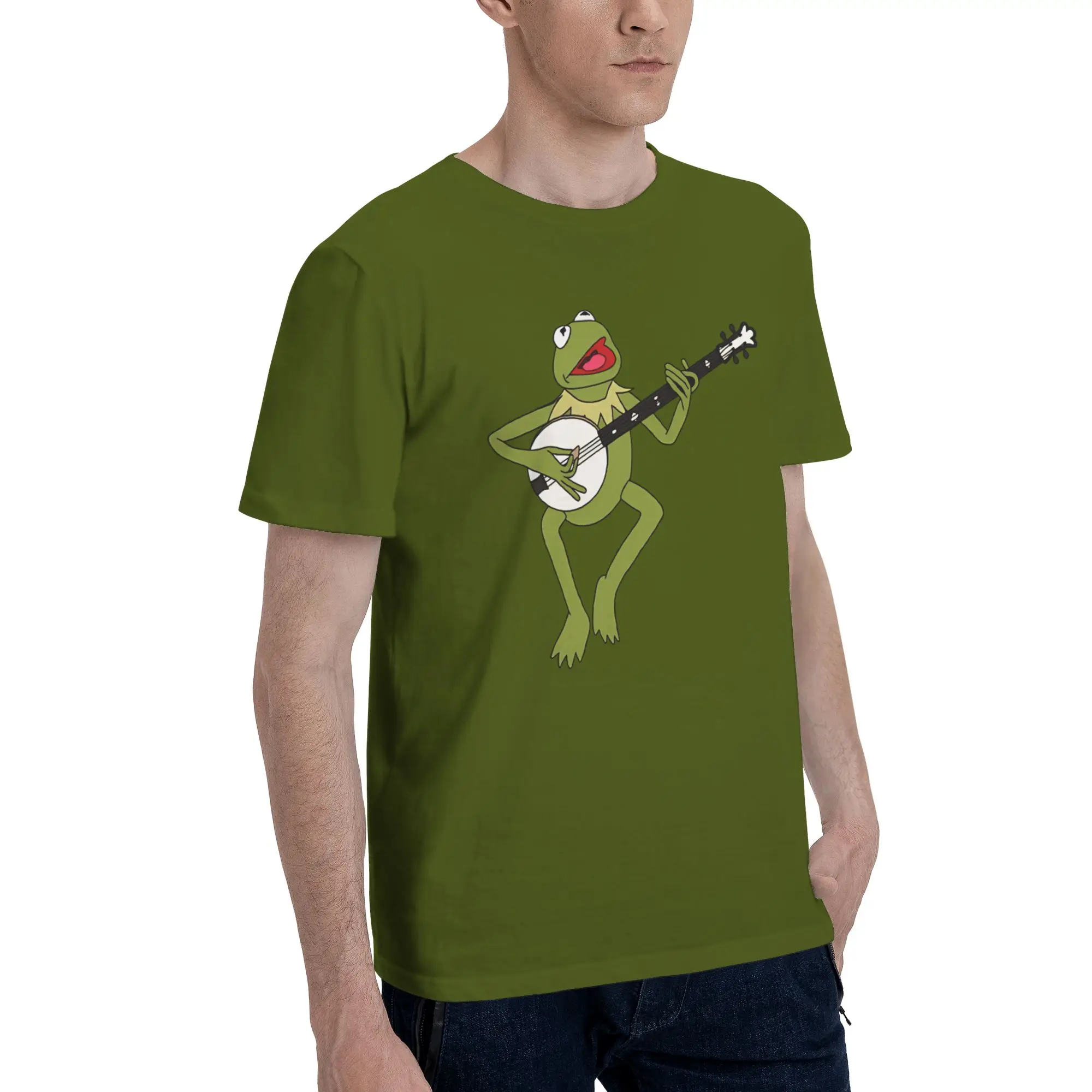 Kermits the Frog Outfit Men Women T Shirts 100% Cotton Tee Graphic Printing  T-shirt Clothing