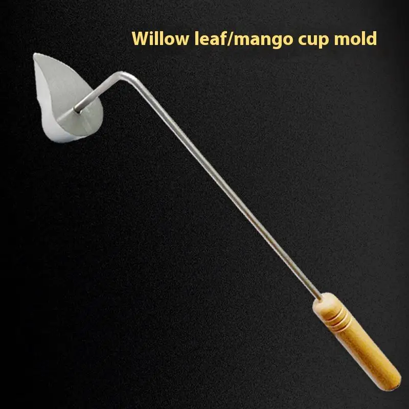 

Малайзийский традиционный пирог, тройник, цилиндр, креативная с деревянной ручкой, формы для выпечки, гаджеты, многоразовая форма для тройника Pai, инструмент для жареных закусок