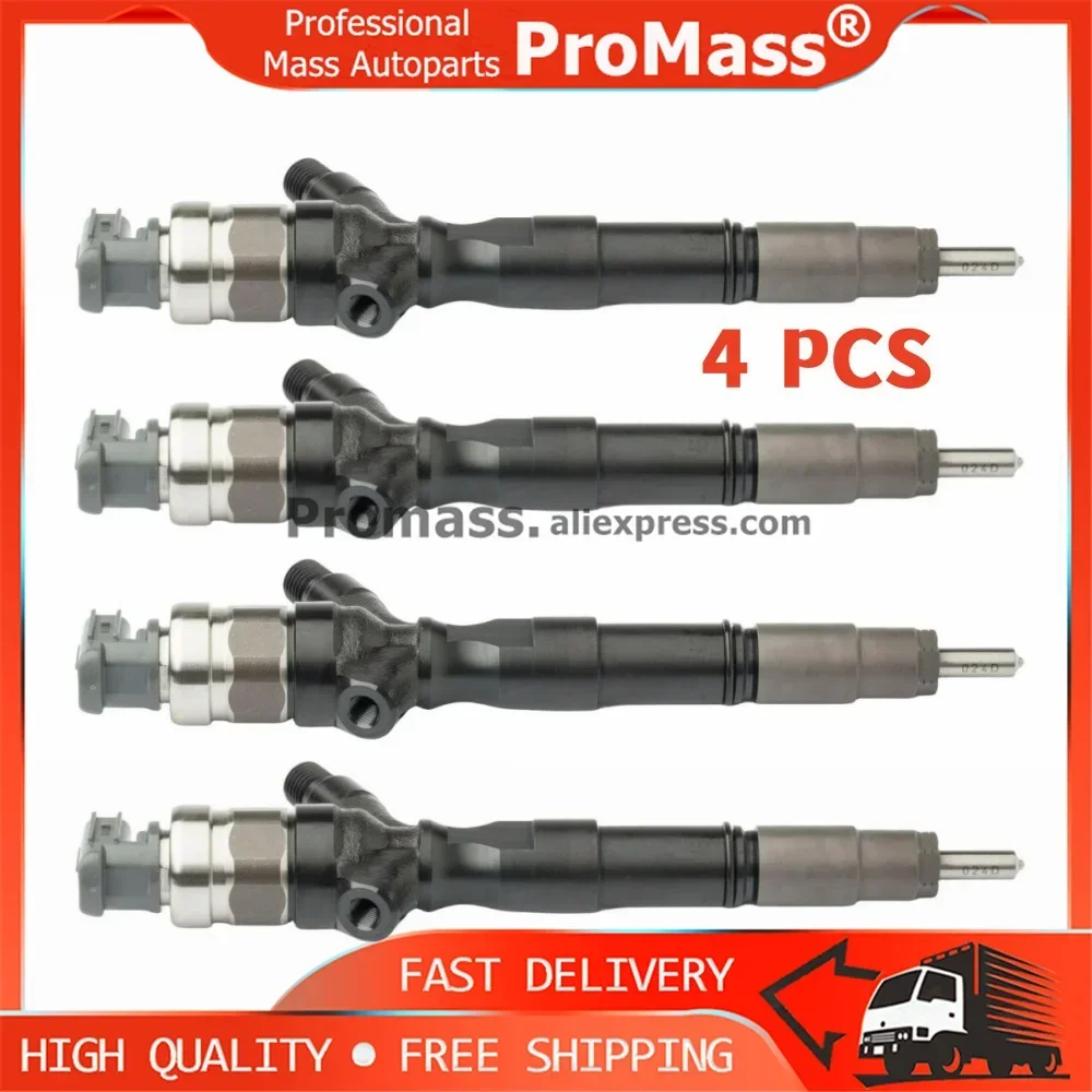 New 4X 2KD-FTV 23670-09360 23670-0L070 095000-8740 095000-7761 for DENSO Injection Diesel for TOYOTA HILUX HIACE V2.5 D4D ORLTL