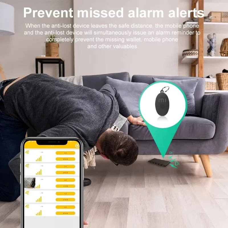 Perangkat Pelacak GPS XIAOMI Pelacak Anti Hilang IOS/Android untuk Anak-anak Dompet Kunci Hewan Peliharaan Pelacak Bluetooth Pintar