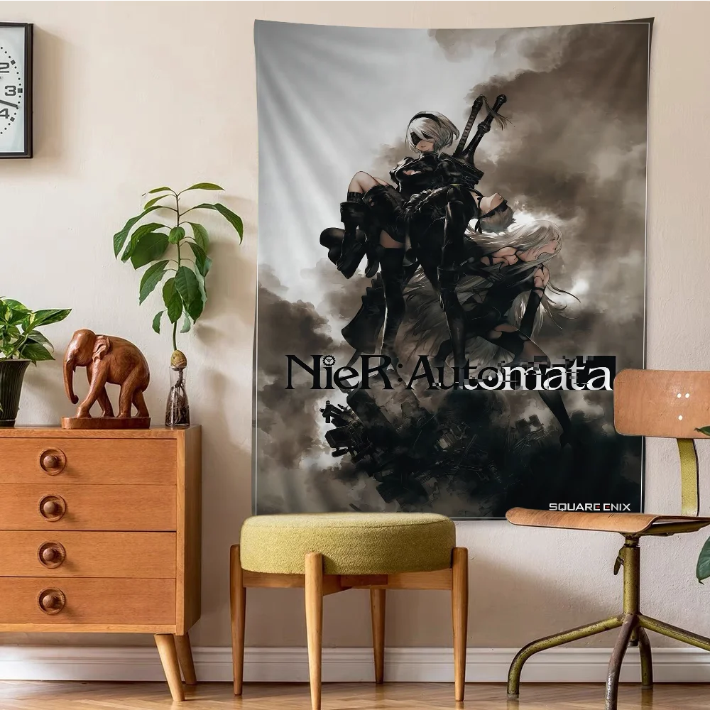 

NieR Automata Anime Tapestry Hanging Tarot Hippie Wall Rugs Dorm Home Decor