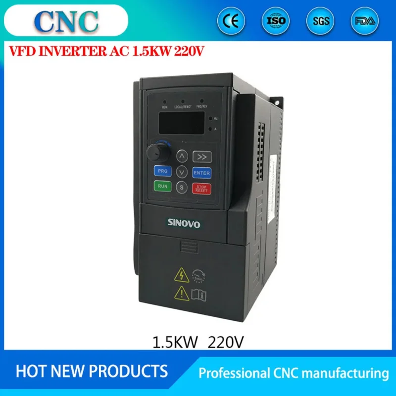 

VFD engraving machine spindle inverter 220V1.5KW single input and three output CW80-2S-1.5GC controller