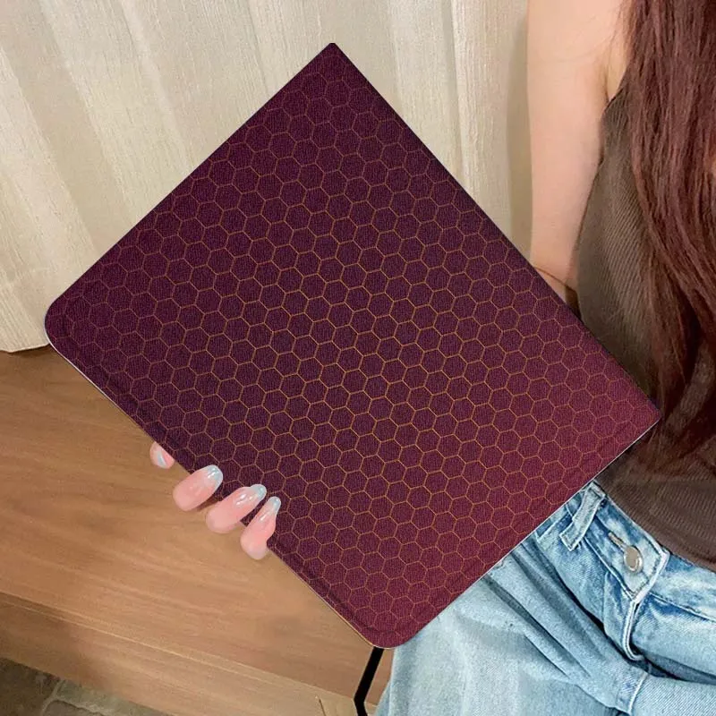 نمط بسيط من ألياف الكربون لجهاز iPad Pro Air Mini 2 3 4 5 6 7th 8th 9th 10th 11th 10.2 9.7 10.5 10.9 11 13 بوصة حافظة كمبيوتر لوحي