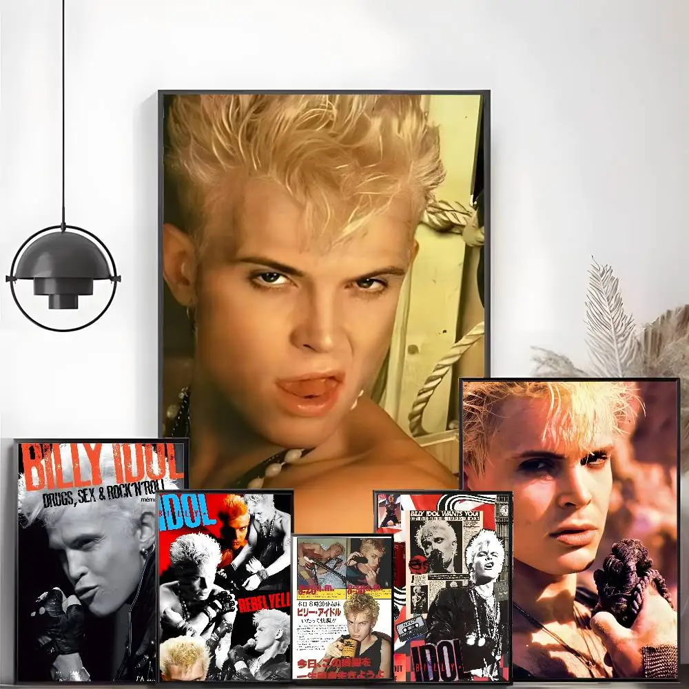 Singer B-Billy I-idole Poster Self-adhesive stickers are suitable for any wall surface waterproof moisture-proof
