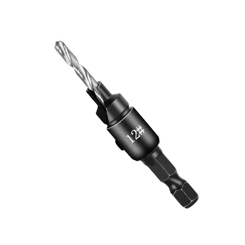 Integrated Woodworking Countersunk Head, Chamfering Hole Drill Bit, Hexagonal Shank
