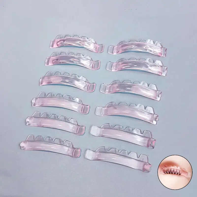 New 12Pcs/6size Lash Lift Pads, Jelly Lash Lift Rods Self Adhesive Silicone Pads C-Curl Eyelash Lifting Shield,DIY Use At Home - view 6