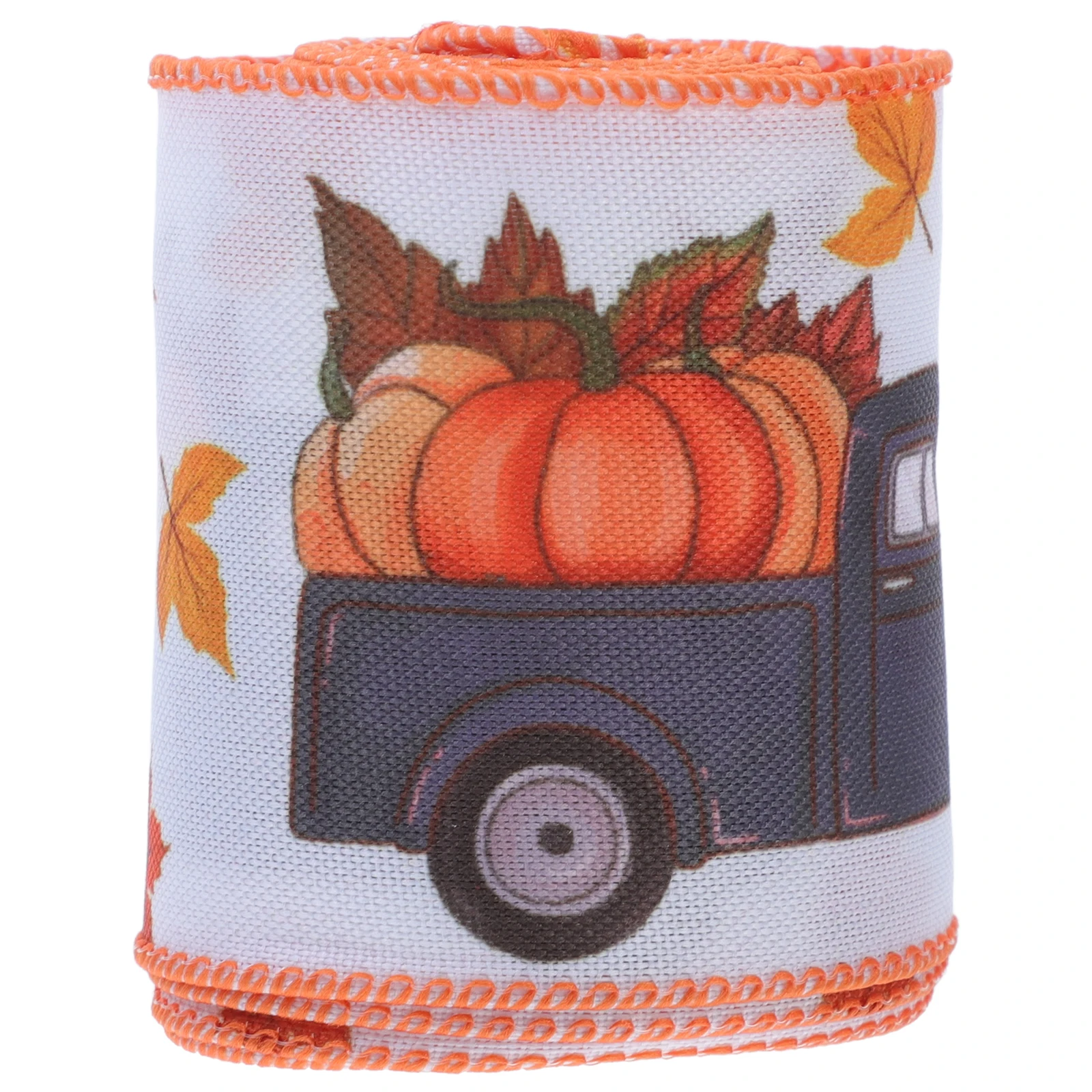 

Maple Leaf Ribbon Bulletin Board Fall Pumpkin Overcoat Ribbons Bow Making Colorful Cloth Autumn