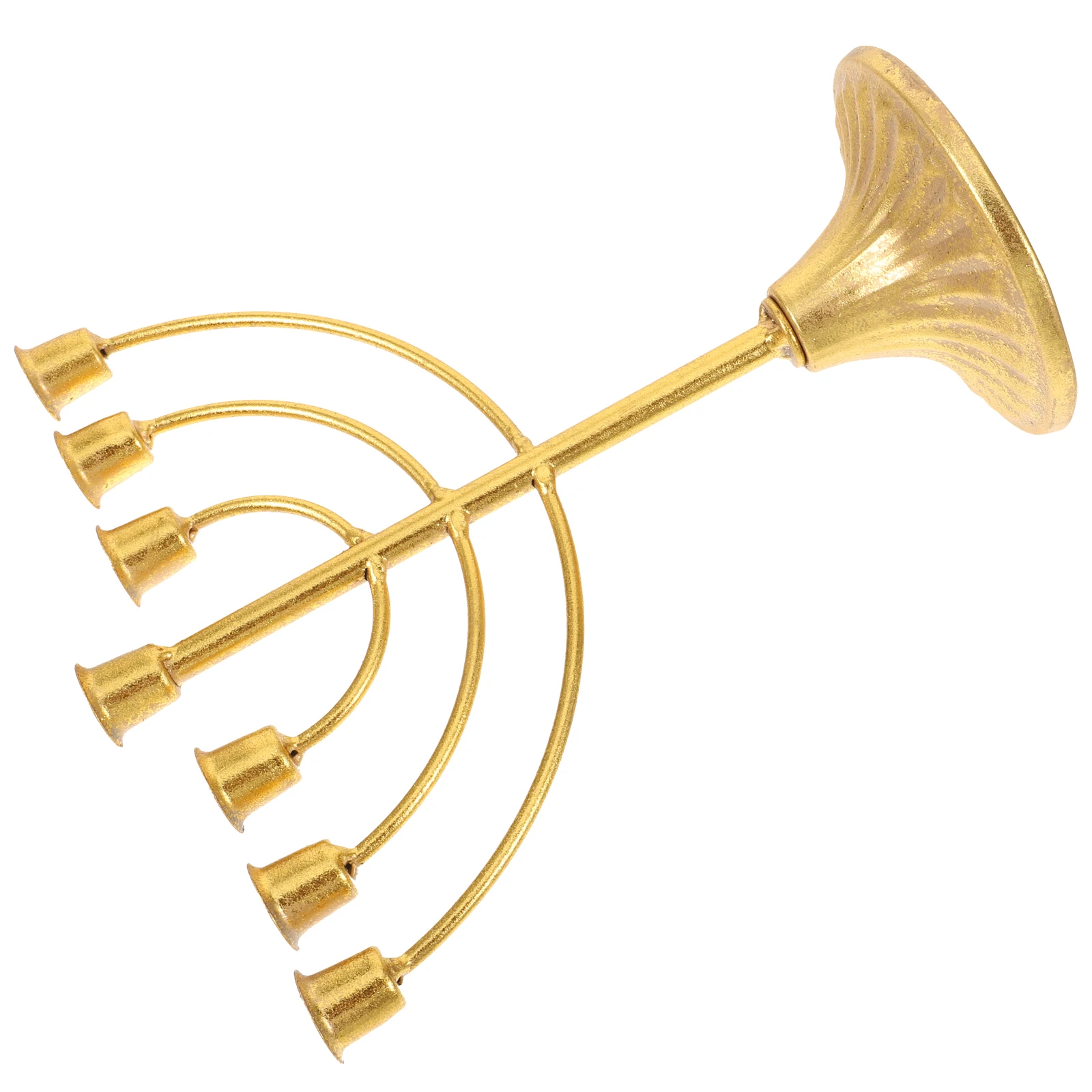 

Multi-Head Cup Golden Vintage Metal Candelabra For Hanukkah Festival Home Decoration Tealight Holder Desktop