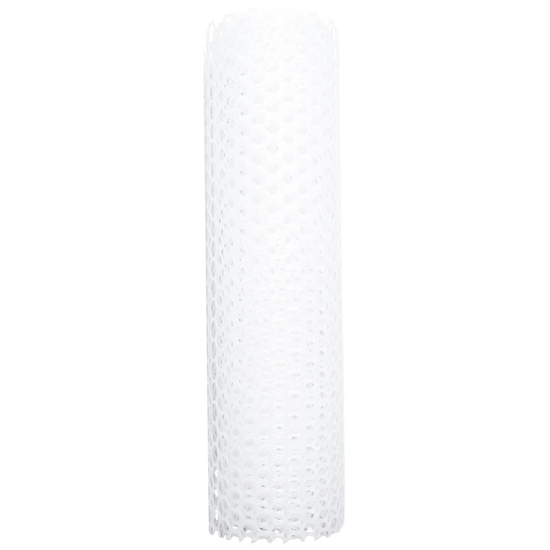 Reusable Plastic Chicken Wire Fence Mesh Hexagonal Mesh DIY Project for Home Garden Courtyard(White)-A09G