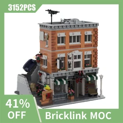 3152CS MOC City Hot Selling Street View Modular Hardware Store and Apartment Renovation model creative ideas ChildToyGift Blocks