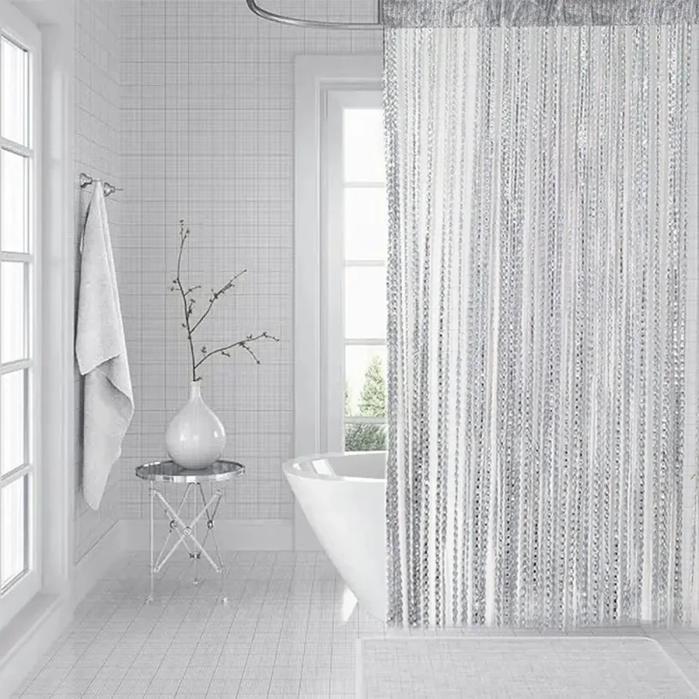 1PC New String Curtain Glitter Fringe Curtains 100x200cm Ashion Valance Living Room Divider Wedding Creative DIY Home Decoration