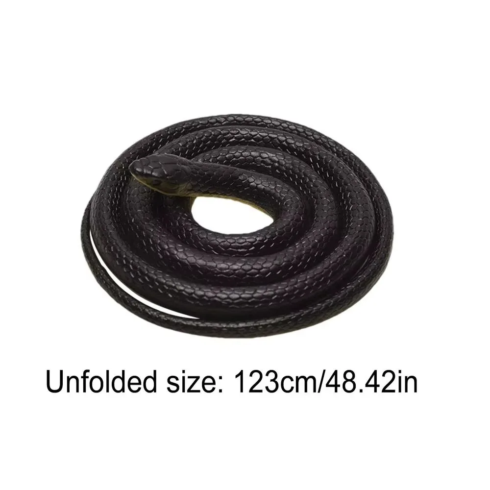 Grande 1,23 m Realistico Serpente Stuzzicante Amici Spaventoso Serpente Artificiale Gomma Estensibile Simulazione Anaconda Giocattolo Per Bambini