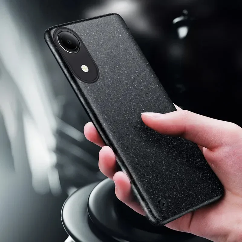 Skinlee Matte Case For VIVO Y05E T5E Ultra-Thin Silicone Bumper Shockproof Soft Back Cover For VIVO Y05E T5E Casing