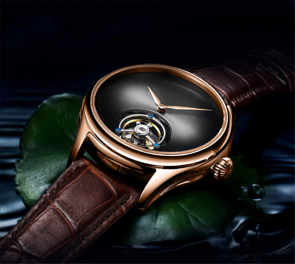 

AESOP мужские наручные часы со скелетом и настоящим турбийоном, с сапфировым стеклом, механические водонепроницаемые светящиеся роскошные наручные часы с ручным заводом