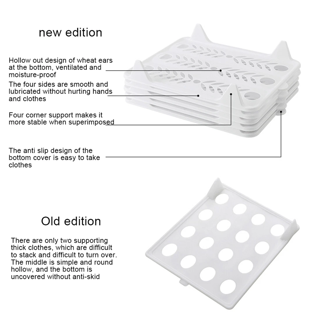 10Pcs Lazy Folding Clothes Board Dressbook Multifunctional Fast Folding Clothes Board Home Organizer Storage Rack