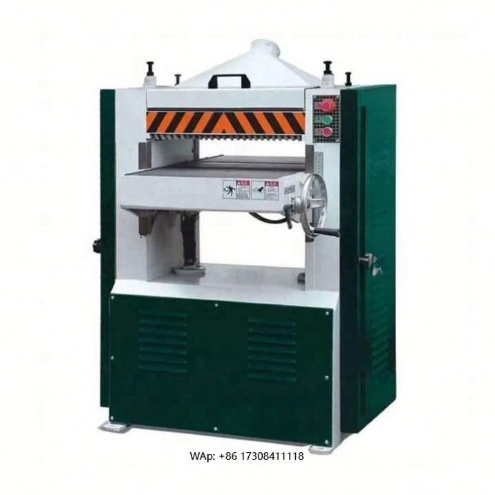 Industrial heavy-duty woodworking planer single-sided spiral cutter with motor, suitable for manufacturing plants