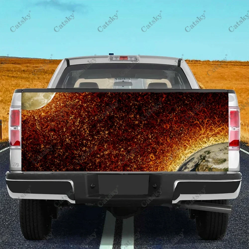 Earth From Space Landscape Truck Decals Truck Tailgate Decal Sticker Wrap , Bumper Stickers Graphics for Car Trucks SUV