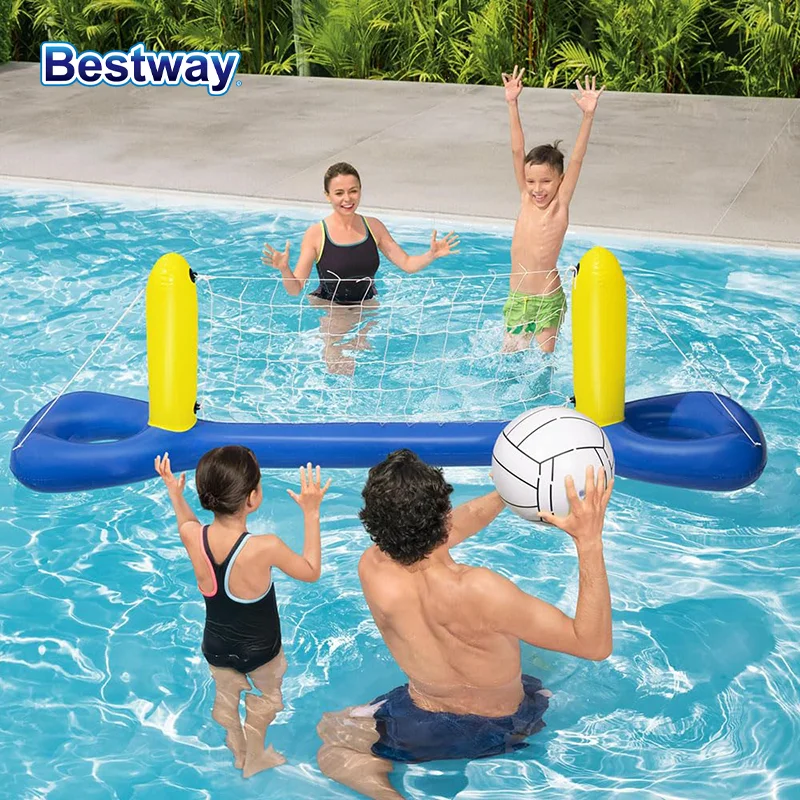 Bestway 52418 Inflatable Volleyball Swim Set, Floating Pool Game, Water Balloon Swim Set, Inflatable Pool Game