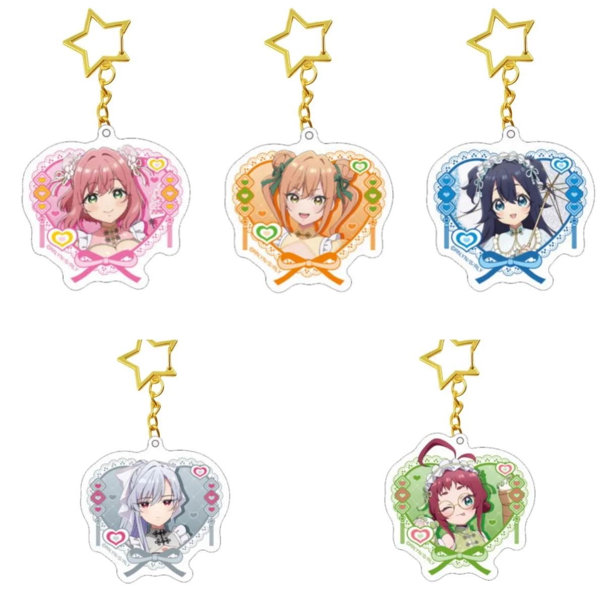 6cm Anime The 100 Girlfriends Who REALLY Love You Acrylic KeychainStand Model Cosplay Characters Ornament Accessories Goods Gift