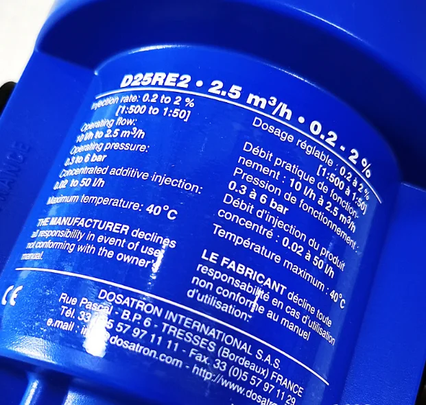 High Quality Precision Dosing Fertilizer Injector / Fertilizer Device Proportional Irrigation Fertilizer Doser Pump