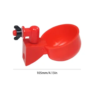 6-36 قطعة كأس شرب بطة الدجاج الأوتوماتيكية المغذية البلاستيكية مزرعة الدواجن أكواب مياه الشرب سهلة التركيب أعلى 6 مبيعات لتغذية الدجاج - رقم 1