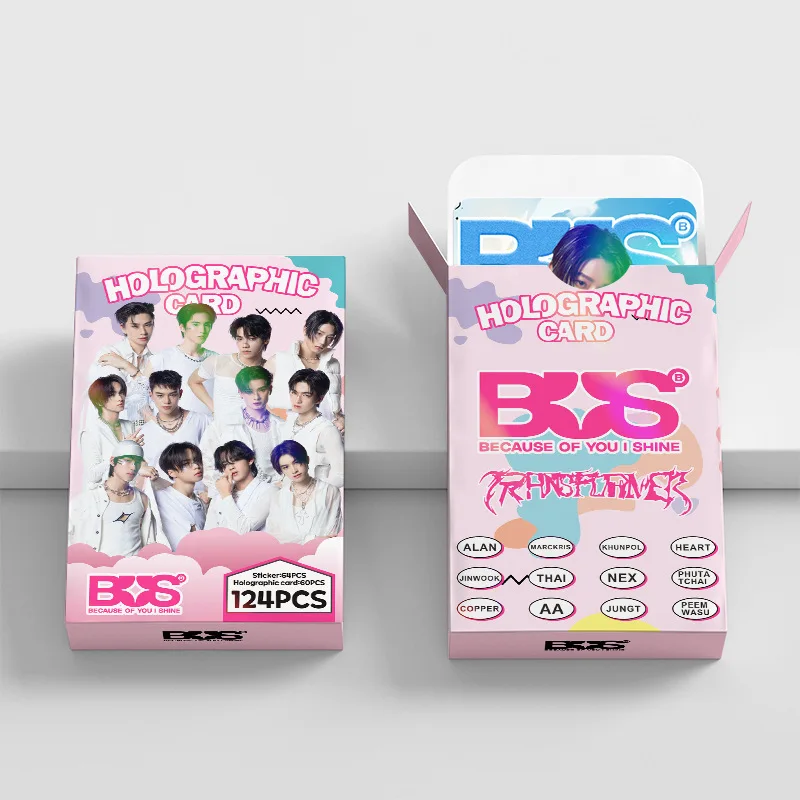 BUS Multi-Fandom Limited Edition – 124pcs Shiny Laser Holographic Photocards New Release